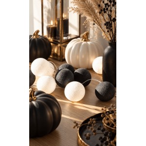 Έτοιμη Γιρλάντα Halloween «Black & White»